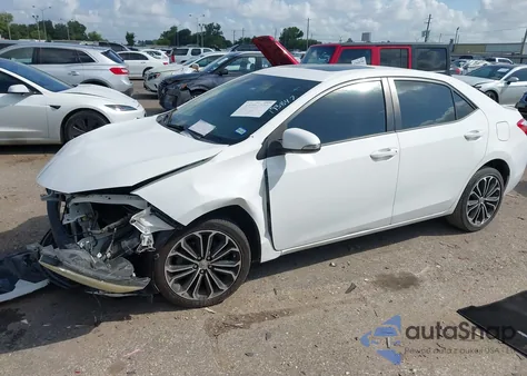 2015 Toyota Corolla S Plus из США, поврежденный, VIN 2T1BURHE4FC313651